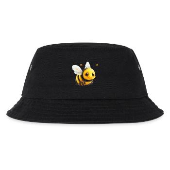 Biene - Kinder Bucket Hat - Schwarz - Vorne