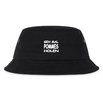 Pommes - Kinder Bucket Hat - Schwarz - Vorne