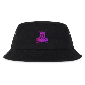 You Are Enough You Are Enough Power Saying - Kids’ Bucket Hat - black - Front