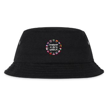 Greetings from all over the world - Hello in all languages - Kids’ Bucket Hat - black - Front