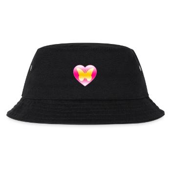 Schmetterling - Kinder Bucket Hat - Schwarz - Vorne