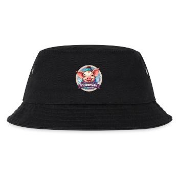 Pistensau Activated Winterszene Apreski Party - Kinder Bucket Hat - Schwarz - Vorne