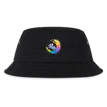Souris colorée dans un tourbillon de couleurs - Bob Enfant - noir - Devant