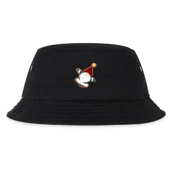 KeksSanta im Lebkuchenrahmen - Kinder Bucket Hat - Schwarz - Vorne