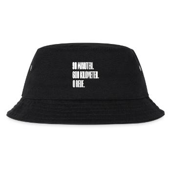 Schwarz hinten  - Kinder Bucket Hat - Schwarz - Vorne