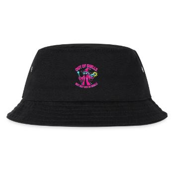 Out of Spells but not out of Shells - Cool Wizard  - Kids’ Bucket Hat - black - Front
