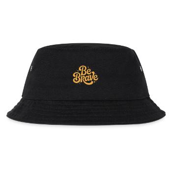 Be Brave Script Emblem - Kids’ Bucket Hat - black - Front