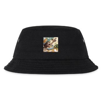 Tierisches Bürochaos - Kinder Bucket Hat - Schwarz - Vorne