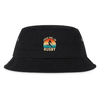 Ich kann nicht, ich habe Rugby-Geschenk Rugby - Kinder Bucket Hat - Schwarz - Vorne