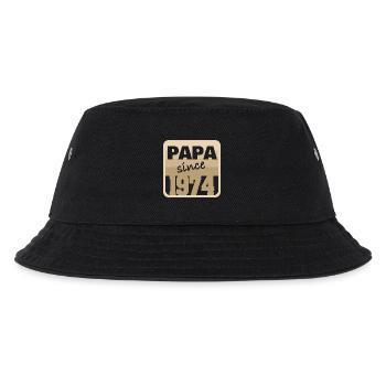 Vater 1974 - Kinder Bucket Hat - Schwarz - Vorne