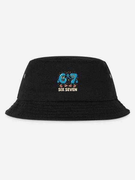 67 Six Seven 6-7 - Kinder Bucket Hat - Schwarz