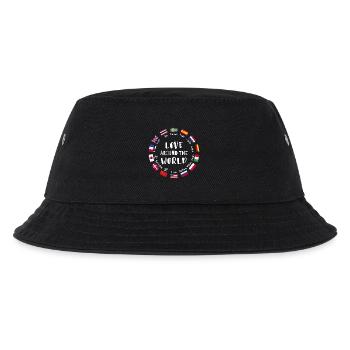 Liebe aus aller Welt Sprachen - Kinder Bucket Hat - Schwarz - Vorne