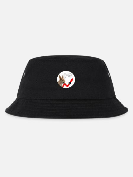 Finanzshirt Eichhörnchen Buy & Hold  - Kinder Bucket Hat - Schwarz
