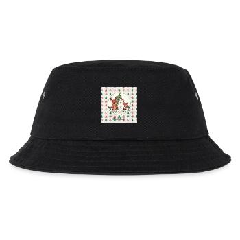 Happy Pawlidays Winter Tierwelt - Kinder Bucket Hat - Schwarz - Vorne