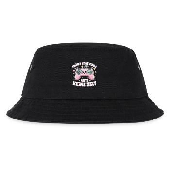 Retro Gamepad Spruchmotiv Gamer Design - Kinder Bucket Hat - Schwarz - Vorne