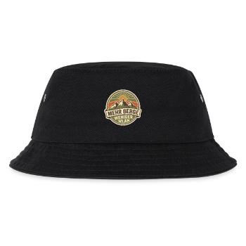 Mehr Berge weniger WLAN - Kinder Bucket Hat - Schwarz - Vorne