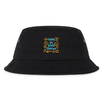 Enjoy The Little Things Gratitude Mindfulness - Kids’ Bucket Hat - black - Front