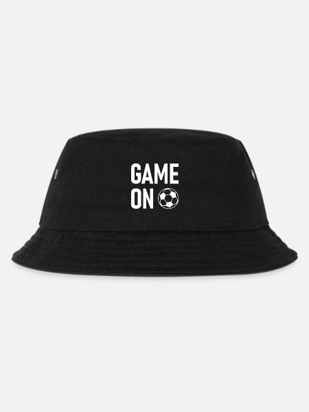 Fußball Soccer Game On - Kinder Bucket Hat - Schwarz