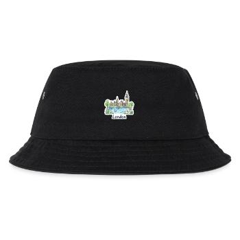 London Skyline Big Ben Parliament Bridge Kunst - Kinder Bucket Hat - Schwarz - Vorne