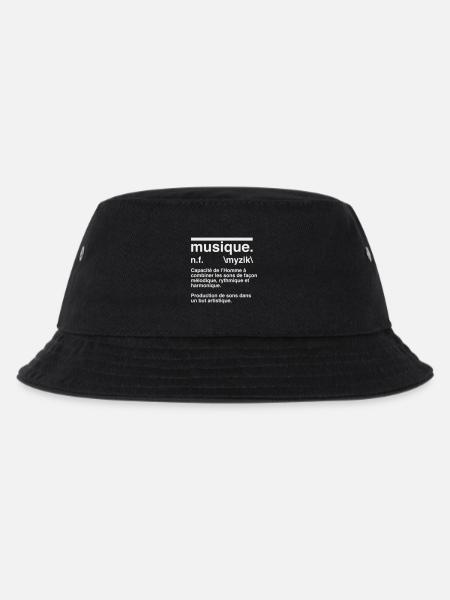 Music Definition Dictionary Style - Kids’ Bucket Hat - black