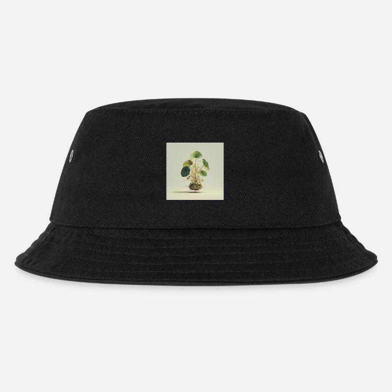 TechnoPlant: Golden Knots - Kids’ Bucket Hat - black