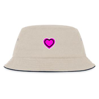 Love - Kids’ Bucket Hat - ecru/navy - Front