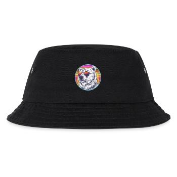 Polar Bär Retro Sonnenbrille - Kinder Bucket Hat - Schwarz - Vorne