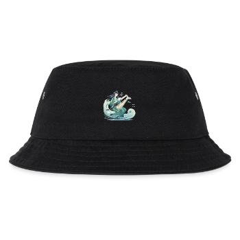 Guqin Master on Sea Wave - Kids’ Bucket Hat - black - Front