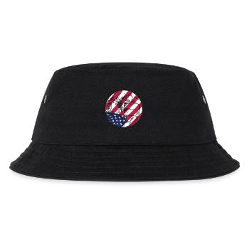 Drapeau américain de volleyball : cadeau patriotique américain - Bob Enfant - noir - Devant