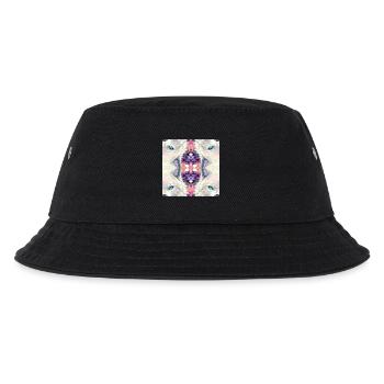 Polarwölfe Kaleidoskop - Kinder Bucket Hat - Schwarz - Vorne