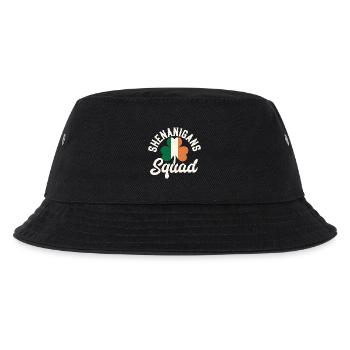 Irish Shenanigans Squad Shamrock Design - Kids’ Bucket Hat - black - Front