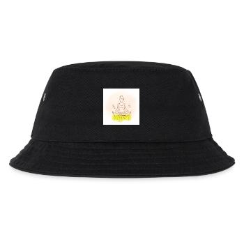 Haltung Meditation Illustration - Kinder Bucket Hat - Schwarz - Vorne