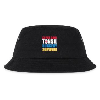 Super Cool Tonsil Surgery Survivor Design - Kinder Bucket Hat - Schwarz - Vorne