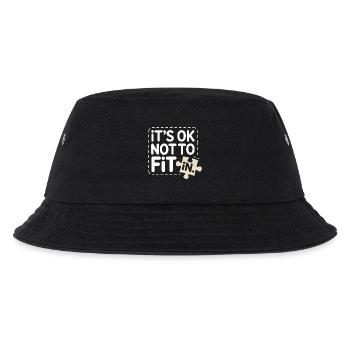 It's Ok Not To Fit In Individualität Motivation - Kinder Bucket Hat - Schwarz - Vorne