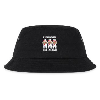 Grönlandisches Eisbären-Trio - Kinder Bucket Hat - Schwarz - Vorne