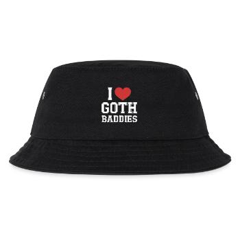 Ich liebe Goth-Bösewichte - Kinder Bucket Hat - Schwarz - Vorne