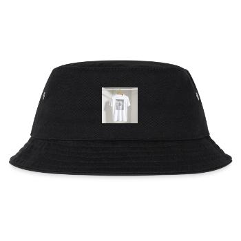 Gerahmtes Spiegel-T-Shirt - Kinder Bucket Hat - Schwarz - Vorne