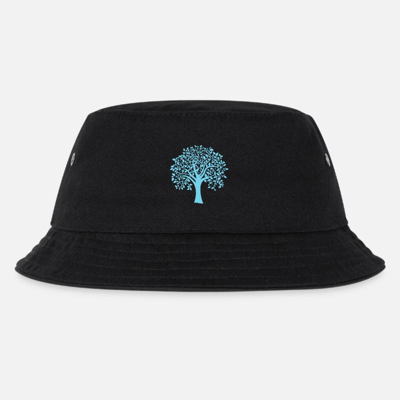 Icon Blue Jumbo Tree Print Silhouette - Kinder Bucket Hat - Schwarz