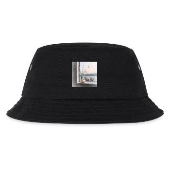 Ein ruhiger Ort am Wasser - Kinder Bucket Hat - Schwarz - Vorne