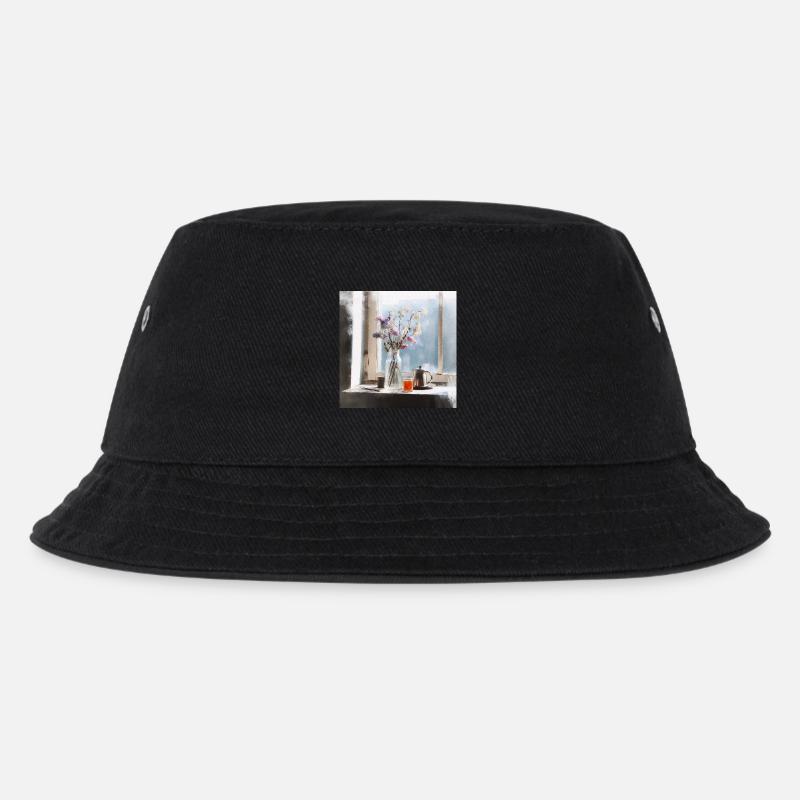Friedliche Ruhe - Kinder Bucket Hat - Schwarz