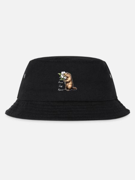 Marmot: Break, sniff, carry on - Kids’ Bucket Hat - black