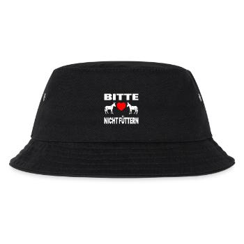Esel - Kinder Bucket Hat - Schwarz - Vorne