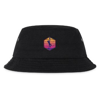 Basketball Spielerin - Kinder Bucket Hat - Schwarz - Vorne