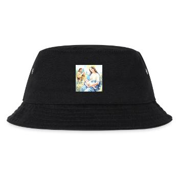 Nativity of Jesus - The Holy Family - Kids’ Bucket Hat - black - Front