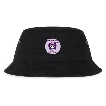 Ich bin nicht perfekt, aber ich hake - Kinder Bucket Hat - Schwarz - Vorne