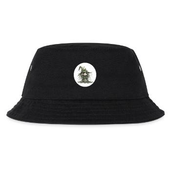 Waldfee Kobold im Blattwald - Kinder Bucket Hat - Schwarz - Vorne