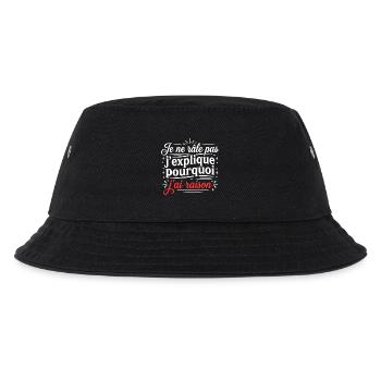 Grumpy humor complaining I'm right - Kids’ Bucket Hat - black - Front