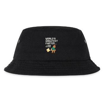 Lustiges Vatertags-T-Shirt für Gamer Papa Pixelart - Kinder Bucket Hat - Schwarz - Vorne