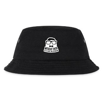 Without Data It's Just An Opinion Statistik Nerd - Kinder Bucket Hat - Schwarz - Vorne