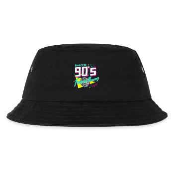 90s - Kinder Bucket Hat - Schwarz - Vorne